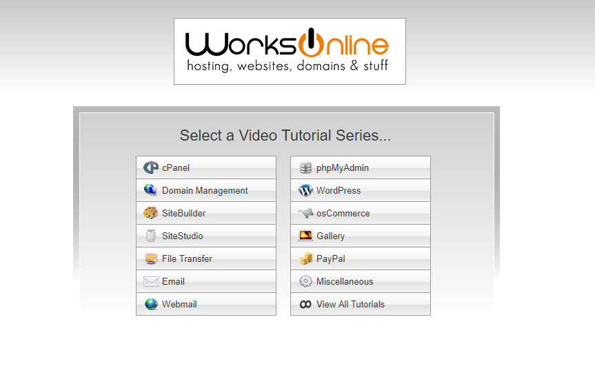 Web Hosting Video Tutorial Series